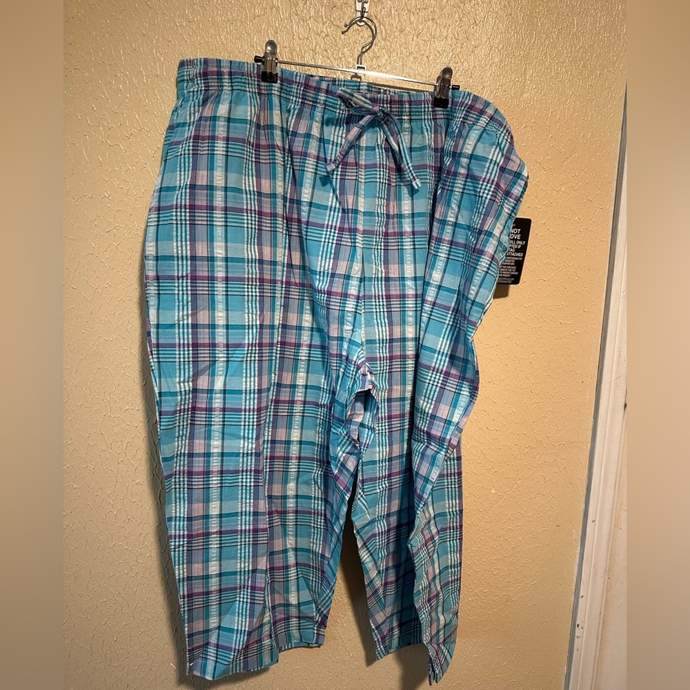 Women Within Capri Pants Size 30W Pull On Stretchy Waistband 100% Cotton